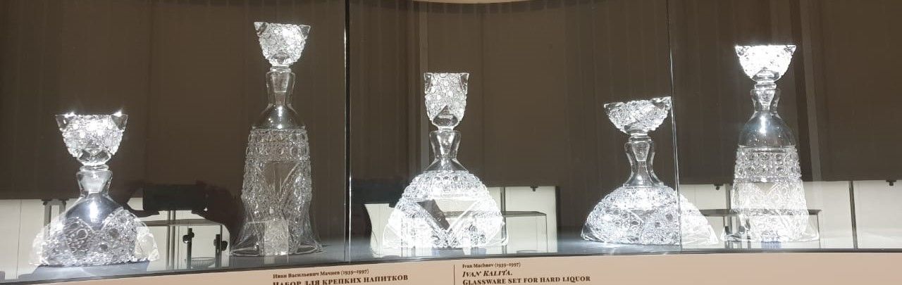 Набор для крепких напитков "Иван Калита" И.В.Мачнев Дятьковский хрустальный завод 1981 - 1982