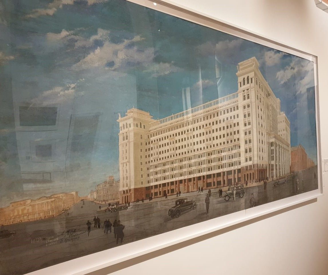 А.В.Щусев Проект гостиницы Моссовета (Москва). 1934