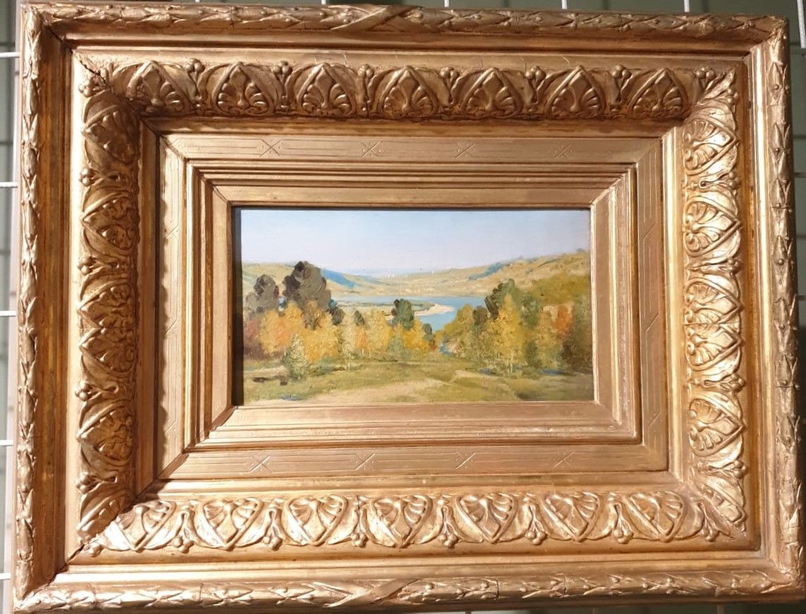 Поленов В.Д. 1844-1927 Осень. Ока. Этюд