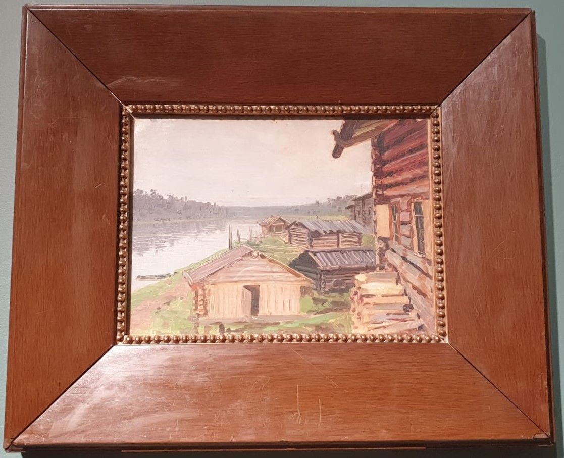 Левитан И.И. (1861-1900) Пороги. Этюд. 1897 Картон, масло