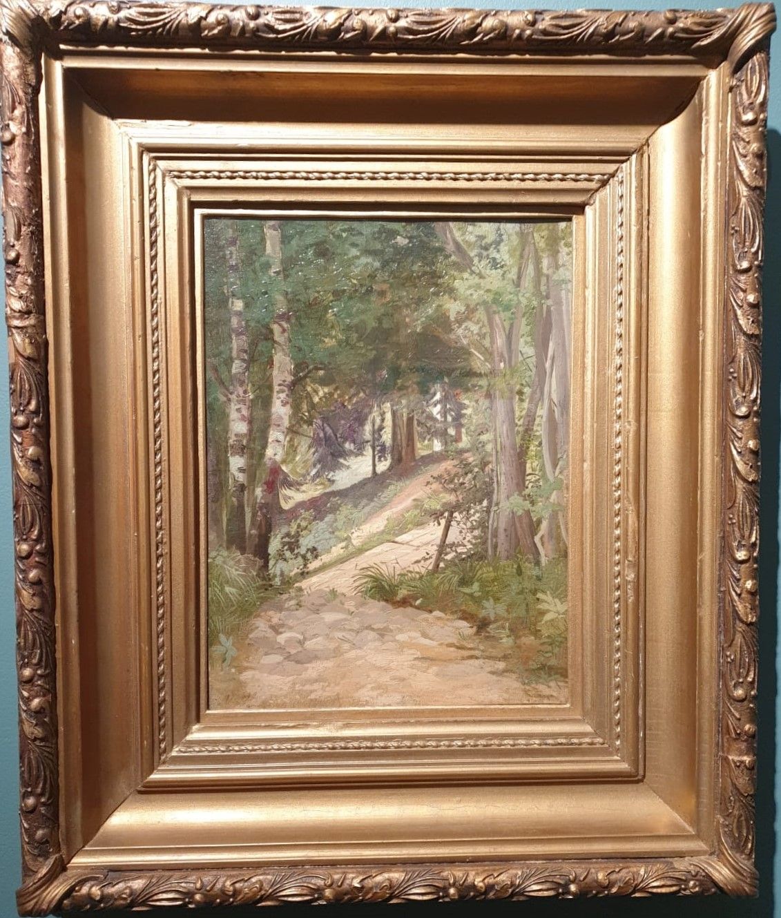Шишкин И.И. (1832-1898) В лесу. Этюд. Картон, масло