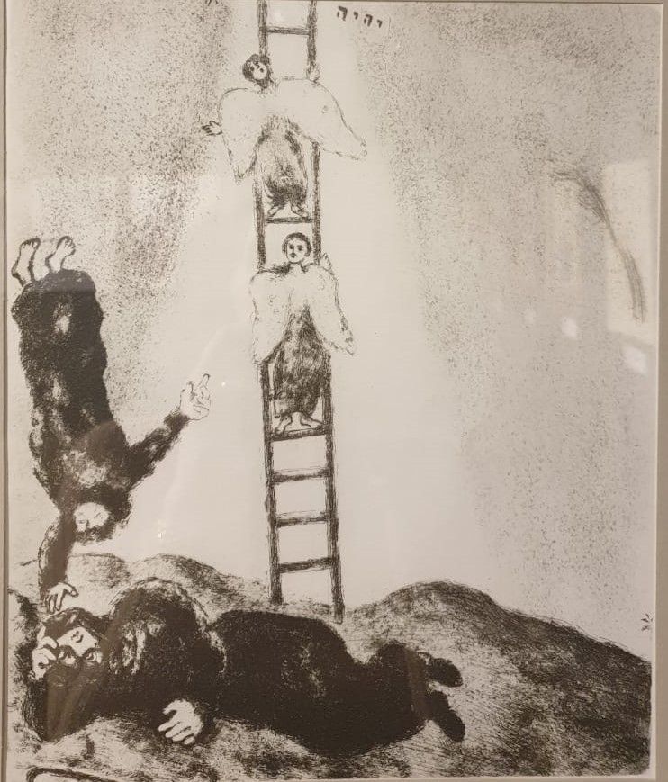 Марк Шагал Лестница Иакова. офсет 1956