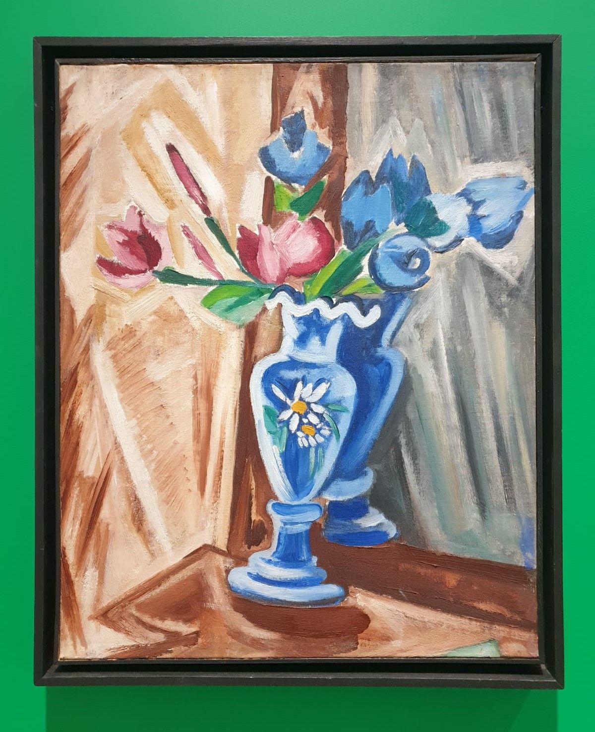 Ольга Розанова Голубая ваза с цветами, 1912-1913 Холст, масло