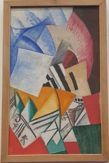 Ольга Розанова Композиция с картами, около 1915 Холст, масло