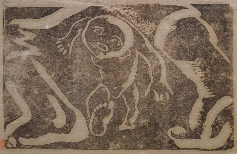 Татьяна Перфильева. Без названия Китай, 1945-1947 Бумага, ксилография
