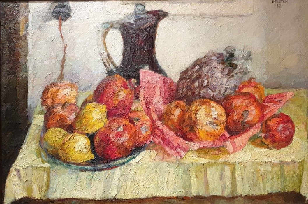 Натюрморт Гранаты 1955 Холст, масло