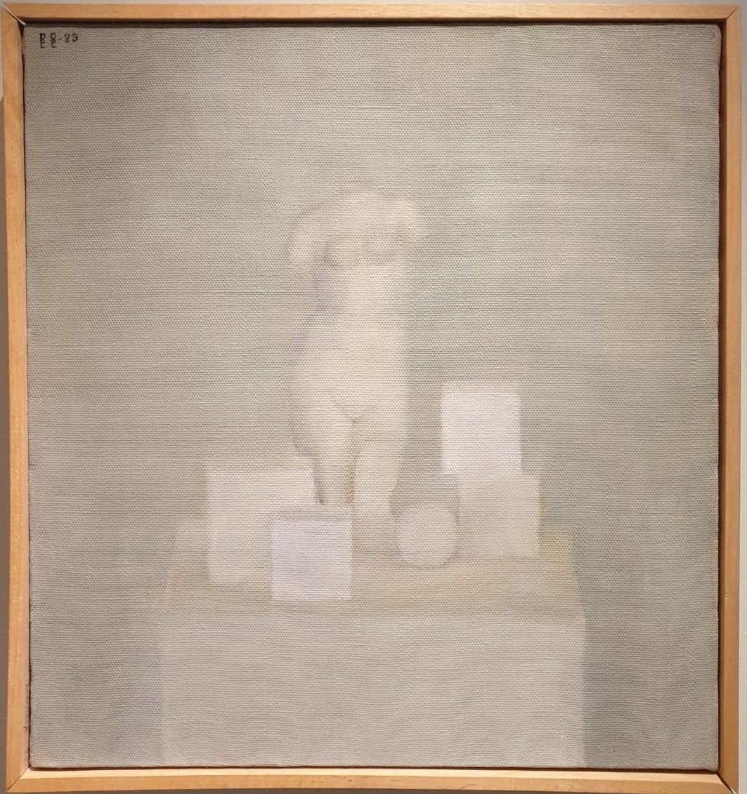 Большая Венера, кубы, шар 1983 Холст, масло