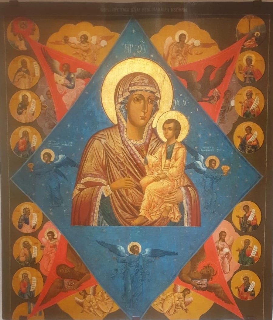 Икона Богоматерь Неопалимая Купина. Москва, начало XVIII в.