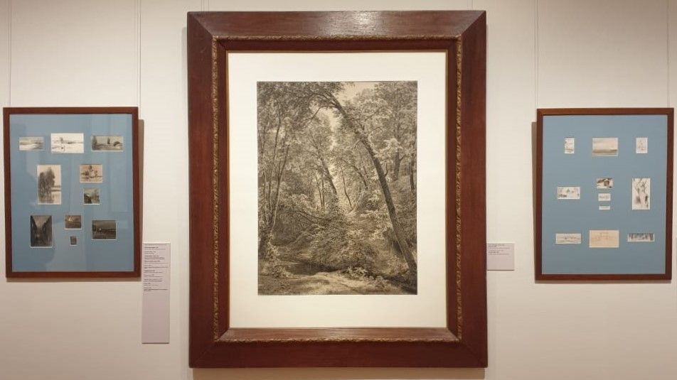 Иван Шишкин На ручье 1895 Бумага, тушь, перо, графитный карандаш
