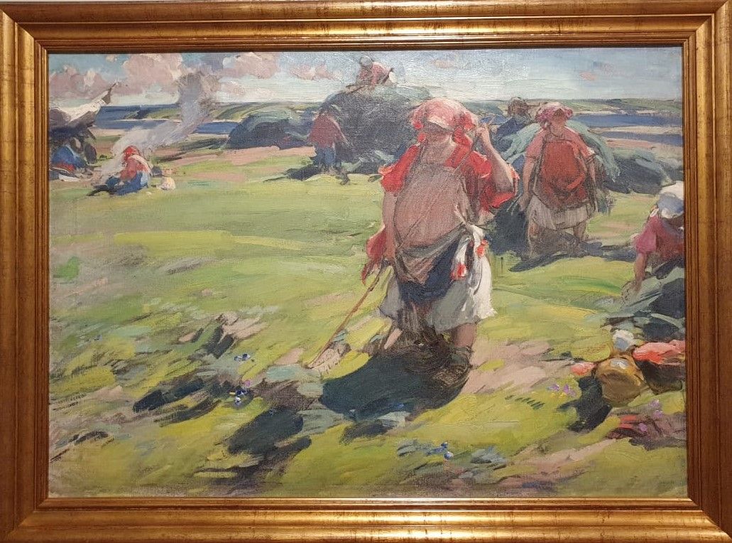 Абрам Архипов Сенокос 1922 холст, масло