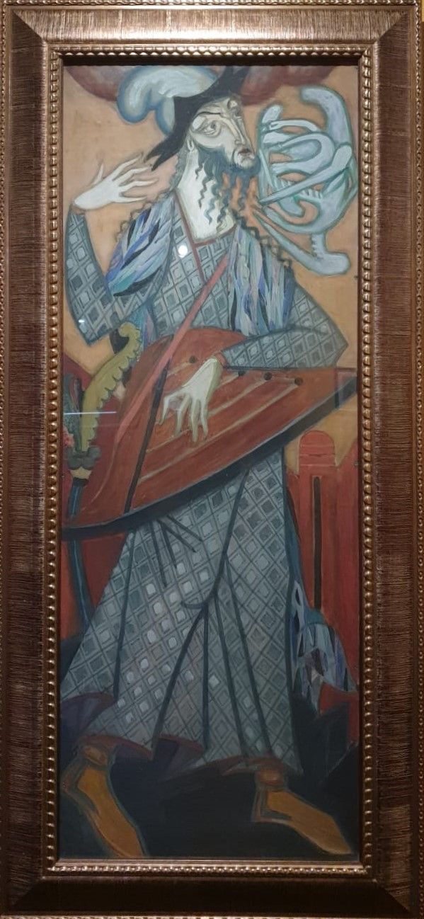 Д.С.Стеллецкий Аллегория "Вечер" 1910 картон, бумага, гуашь, темпера