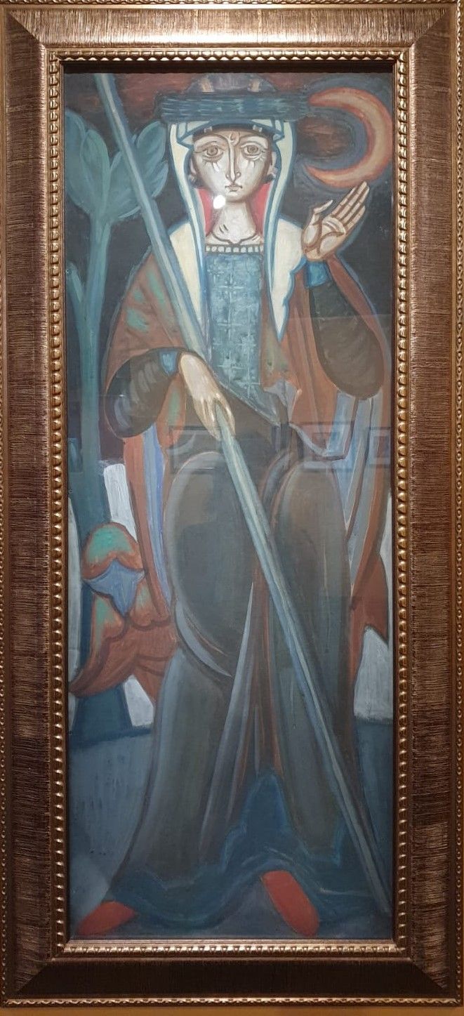 Д.С.Стеллецкий Аллегория "Ночь" 1910 картон, бумага, гуашь, темпера