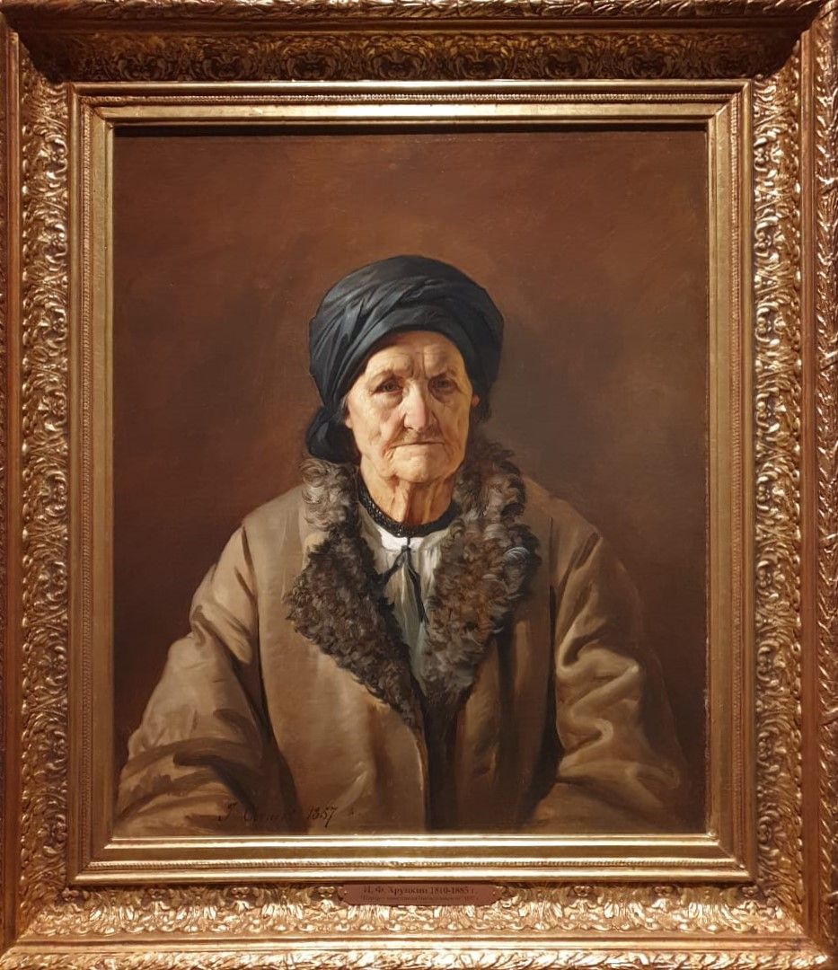 И.Ф.Хруцкий Портрет Потираловской 1857 холст, масло