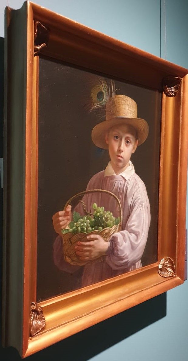 И.Ф.Хруцкий Портрет мальчика в слолменной шляпе Конец 1830-начало 1840-х холст, масло