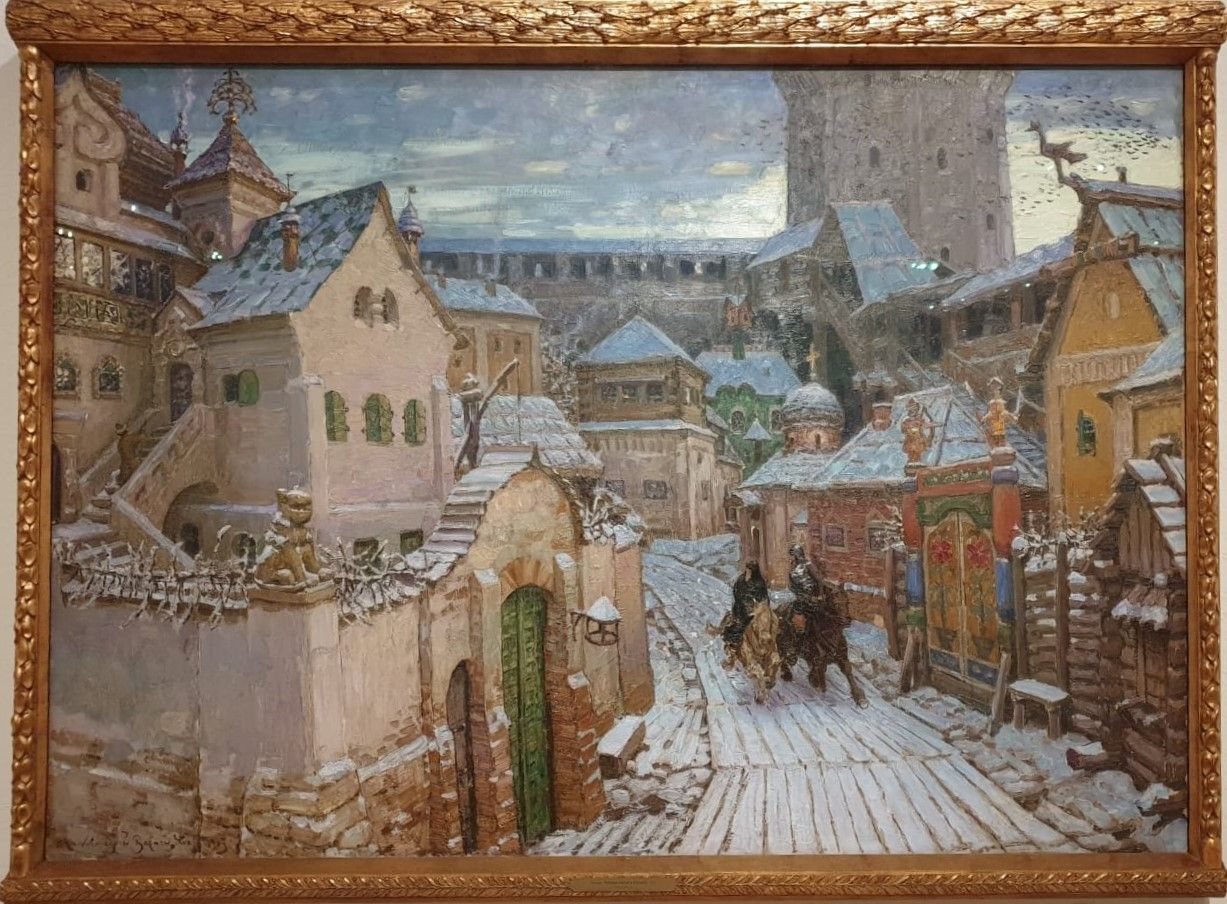 Аполлинарий Васнецов Гонцы. Ранним утром в Кремле. 1913