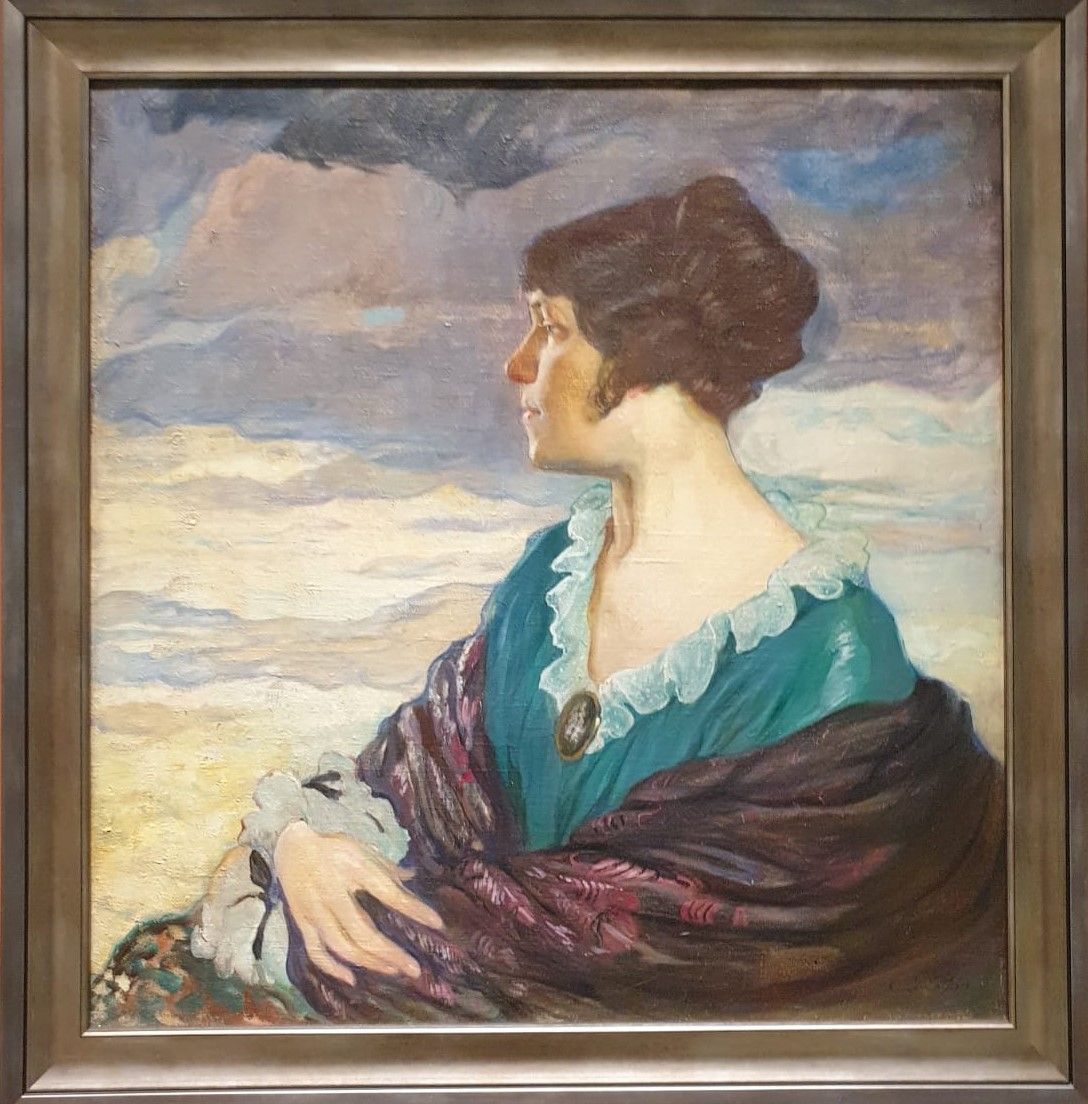 Ольга Делла-Вос-Кардовская Атопртрет 1917 холст, масло