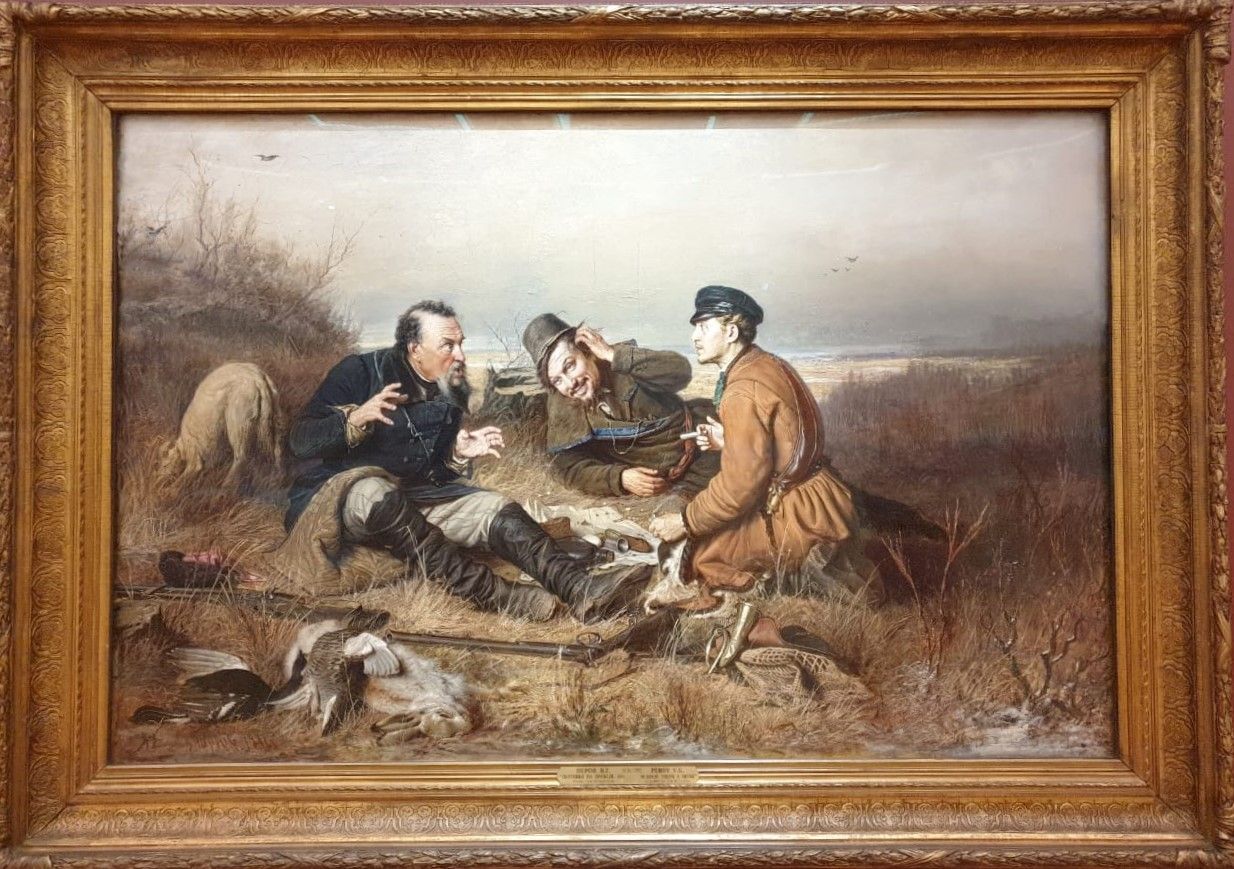 Василий Перов Охотники на привале. 1871 холст, масло