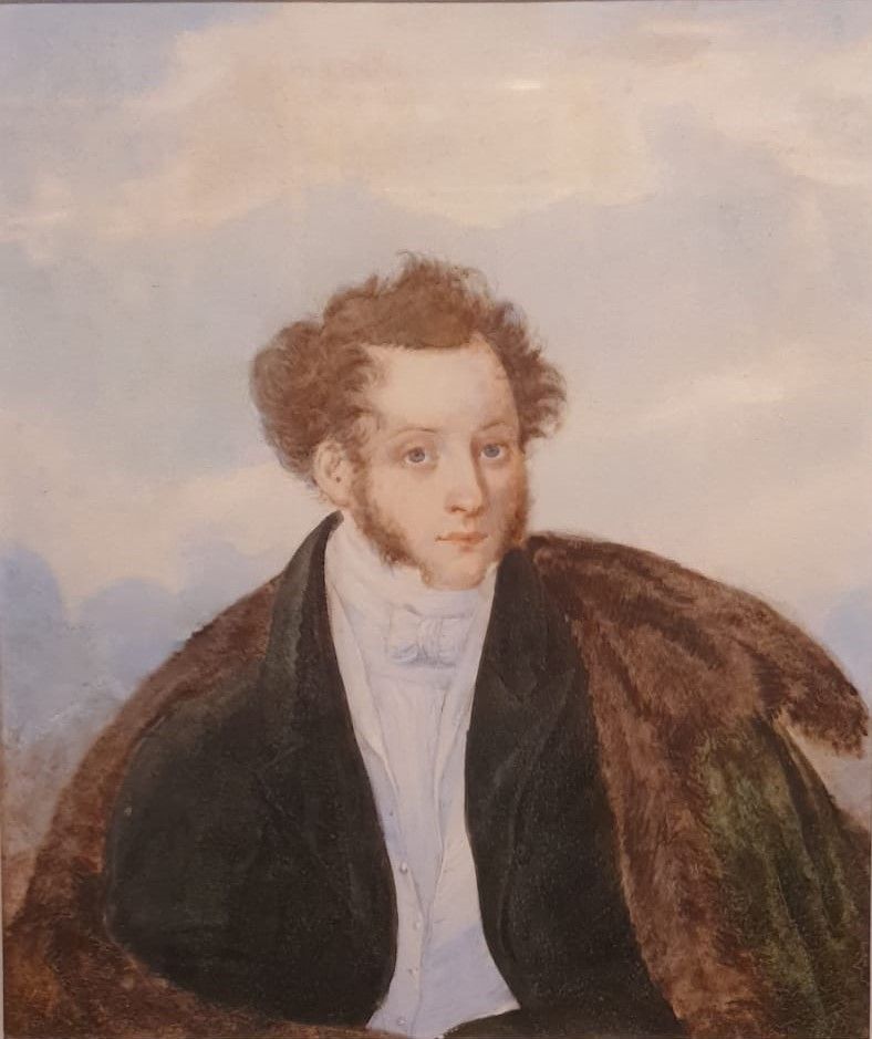 Неизвестный художник Соболевский Сергей Александрович 1830-е бумага, акварель, белила, лак