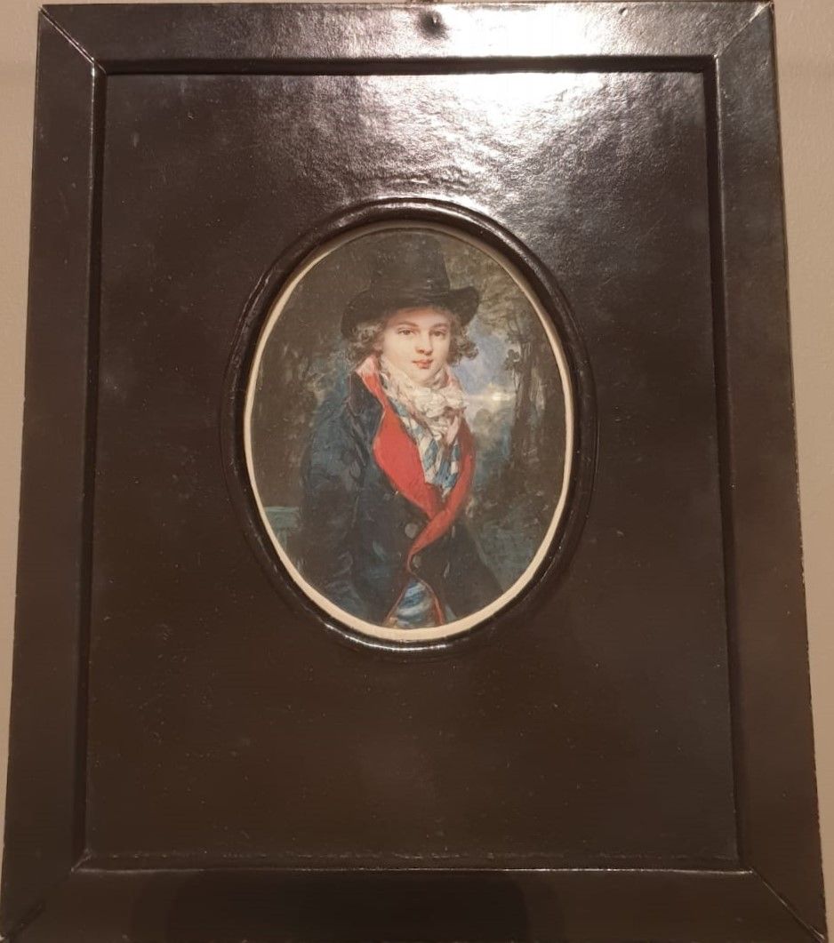 Августин Христиан Ритт Портрет князя Бориса Владимировича Голицына 1792-1793 кость, акварель, гуашь