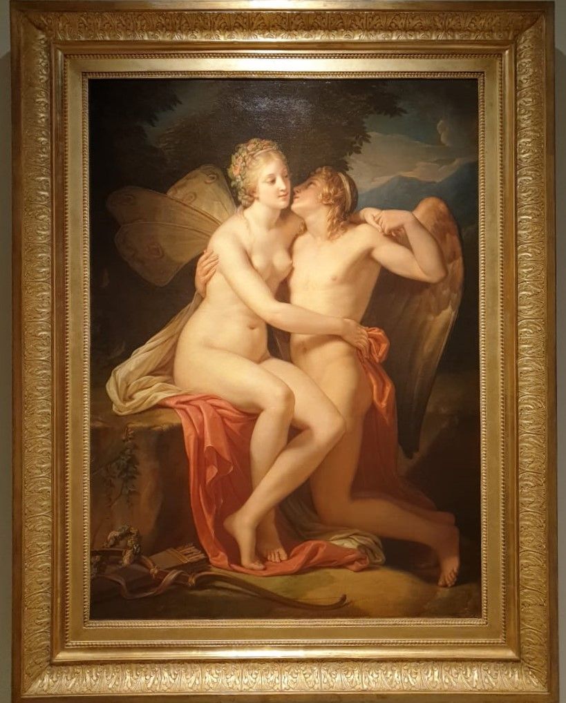 Огюстен Бернар (1756-1829) Амур и Психея 1785. холст, масло