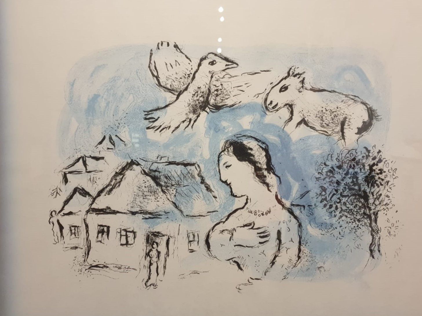 Марк Шагал. Деревня. 1977. Цветная литография