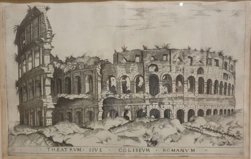 Анонимный гравер Римский театр, или Колизей 1542-1553 Резец Собрание М.Б.Атаянца