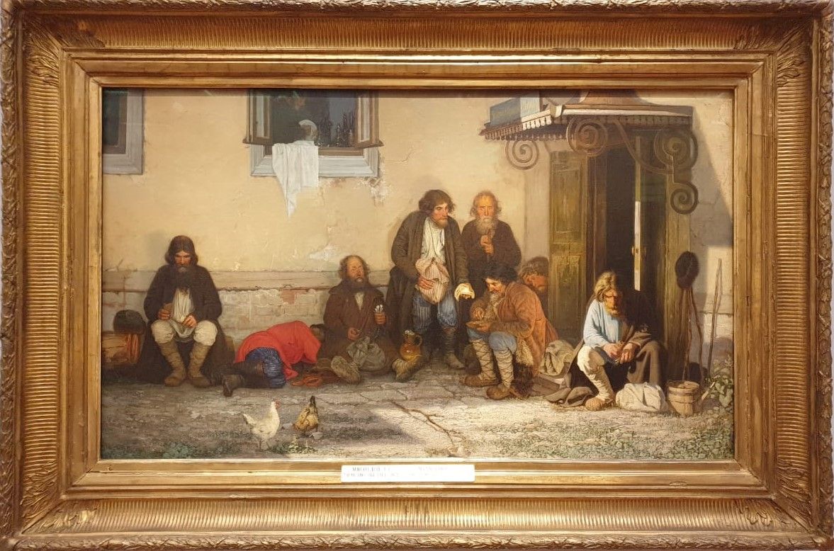 Григорий Мясоедов Земство обедает. 1872 холст, масло