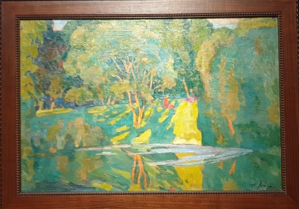 На берегу. 1916. холст, масло