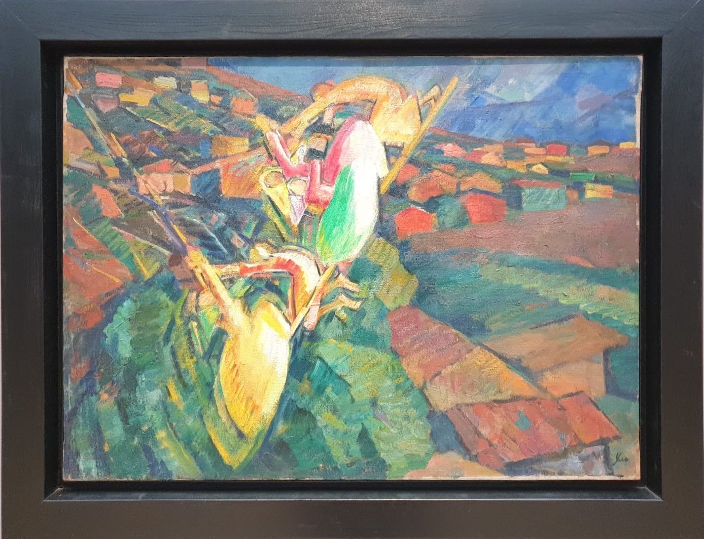 Качели 1919 вариант. холст, масло
