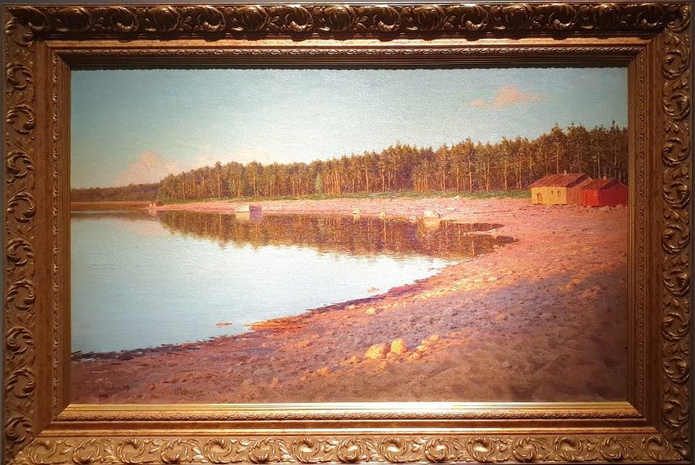 Берег озера на закате, 1909
