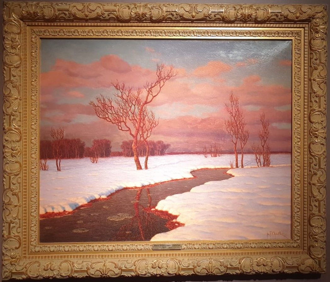 Мартовский вечер в России (Вечерний пейзаж), около 1927-1930