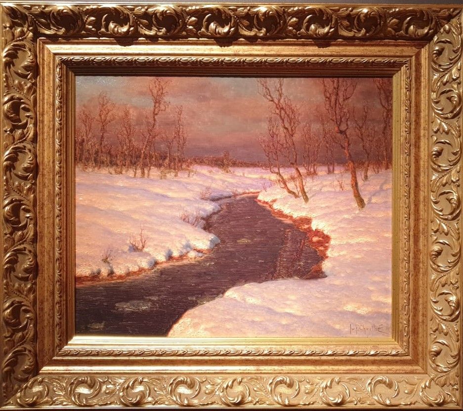 Зимний пейзаж у реки, около 1922-1925