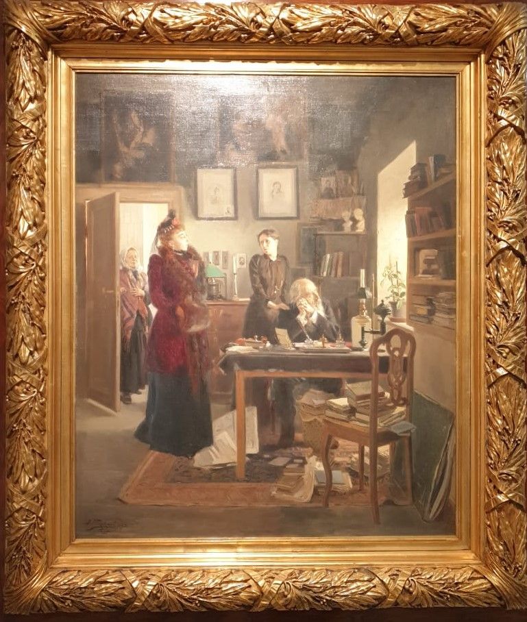 В.Маковский Две сестры (Две дочери) 1893 холст, масло. Самарский областной художественный музей