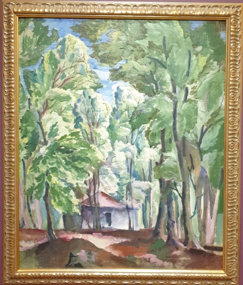 Алексей Кравченко (1889-1940) Корольковские дачи. Сторожка в лесу. 1918 холст, масло