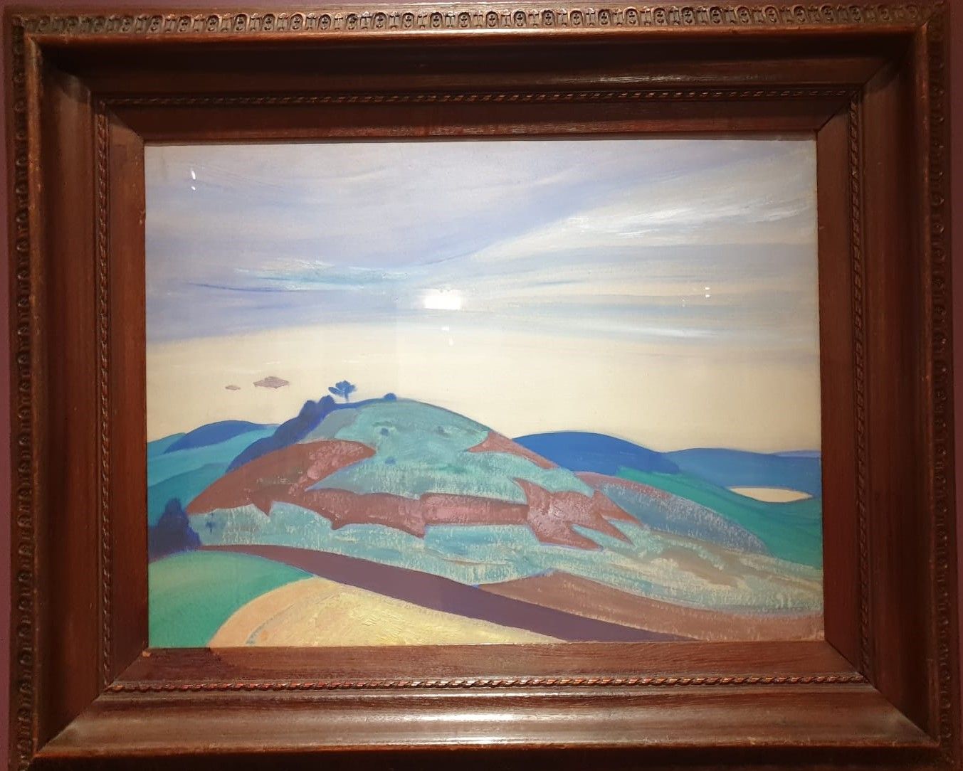 Николай Рерих (1874-1947) Архаический пейзаж 1910-е Бумага, темпера, масло