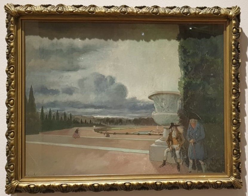 Александр Бенуа (1870-1960) Версаль 1921 Бумага, гуашь