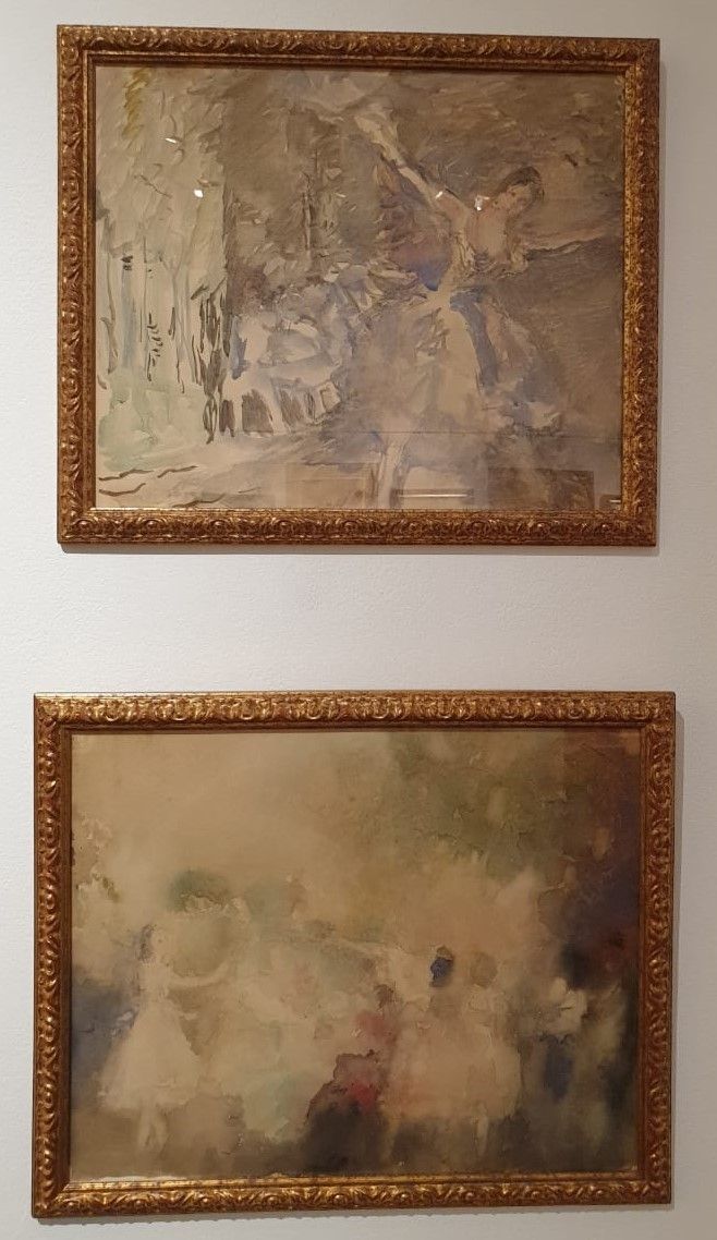 А.В.Фонвизин Фантазия на тему балета 1936, бумага, акварель