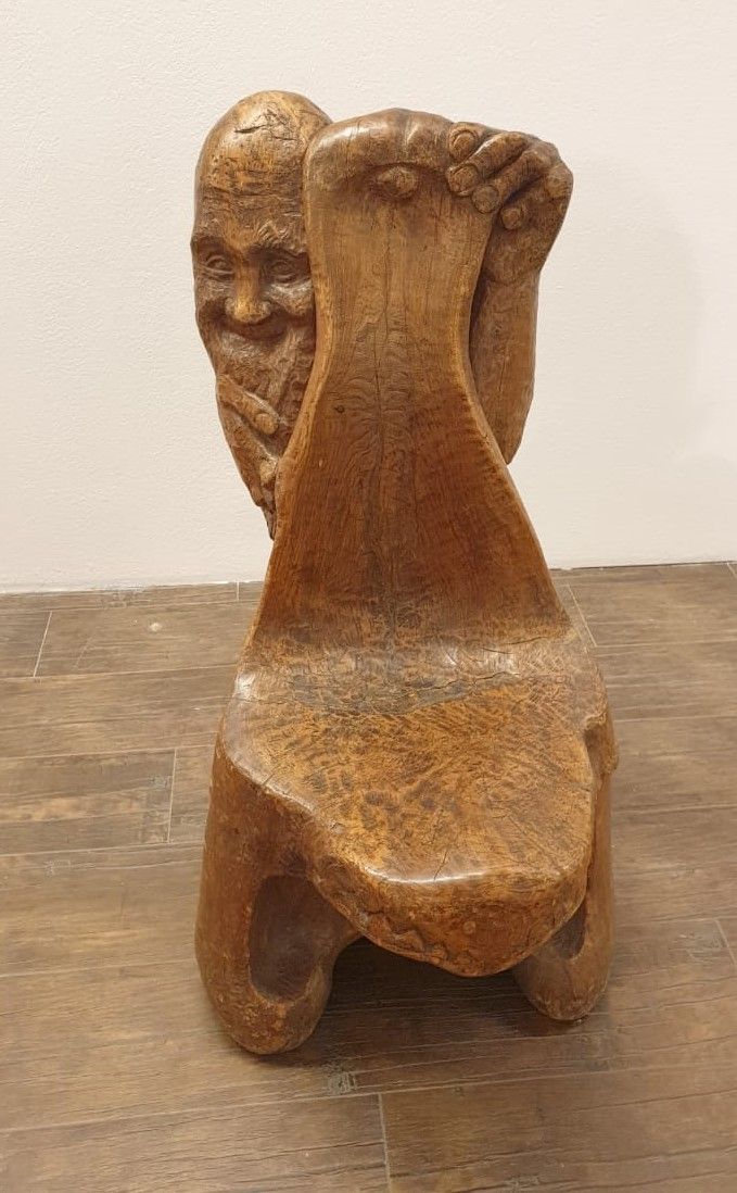 С.Т.Коненков Стул Алексей Макарович 1936 дерево