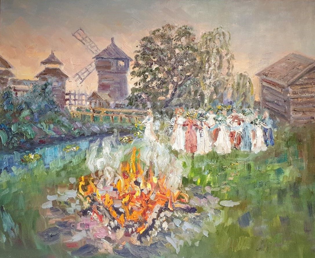 Кристина Энсон Гори, гори ясно! холст, масло, 2024