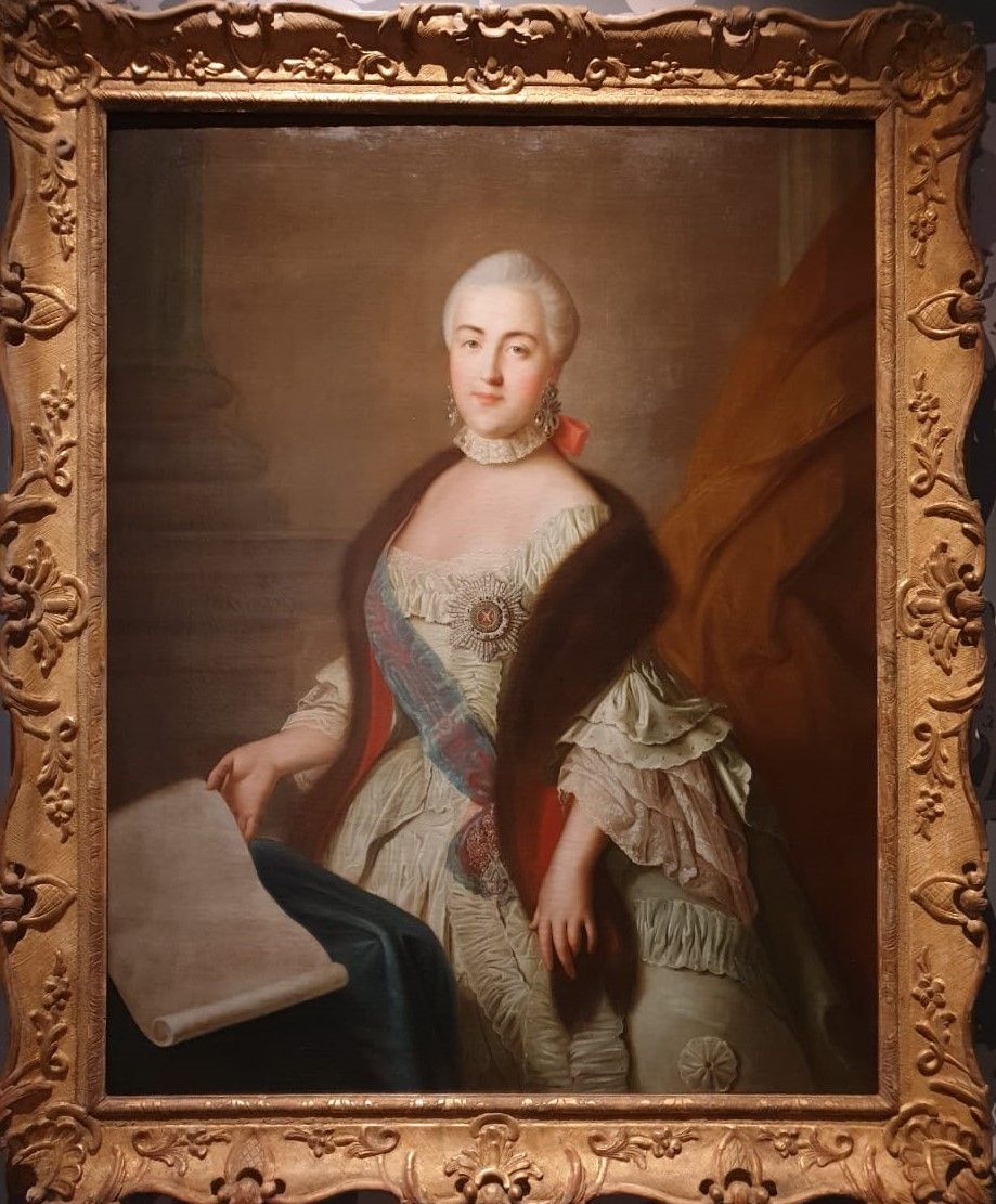И.П.Аргунов Портрет великой княгиги Екатерины Алексеевны 1762 холст, масло