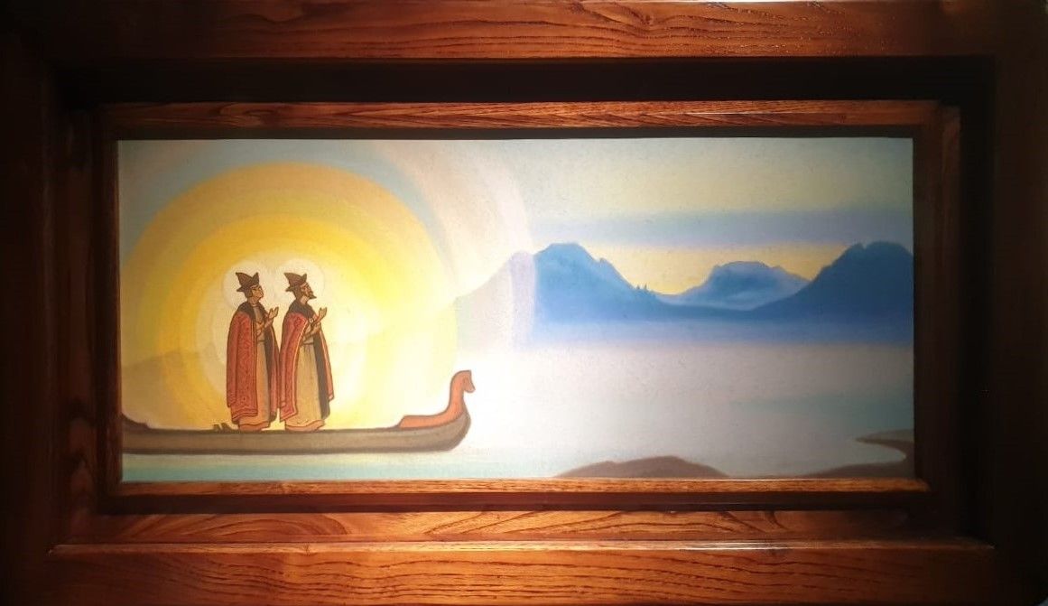 Борис и Глеб, 1990 (по работе Н.К.Рериха)