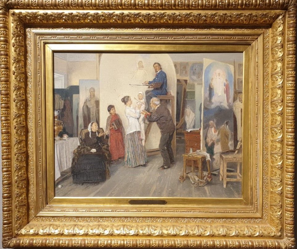 Маковский В.Е. Деспот семьи 1893 холст на дереве