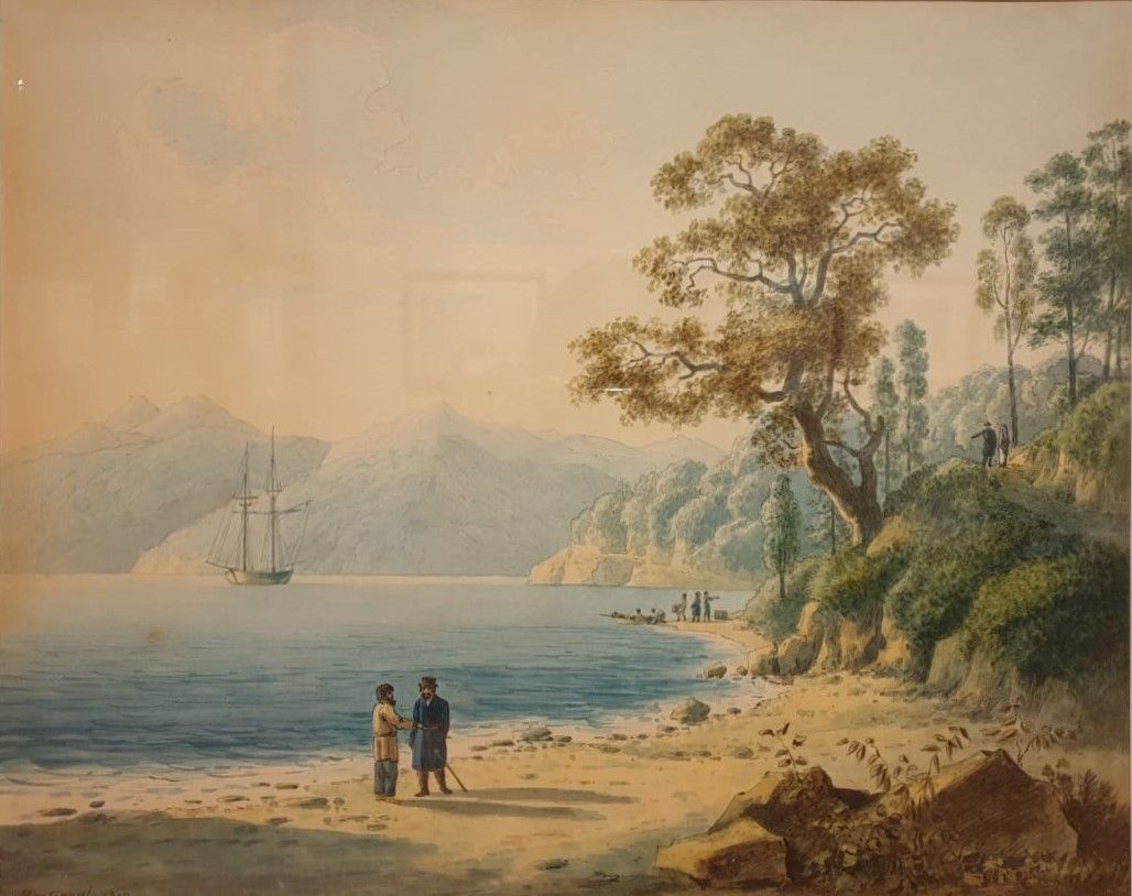 Андрей Мартынов Байкал 1810 Картон, акварель, графитный карандаш