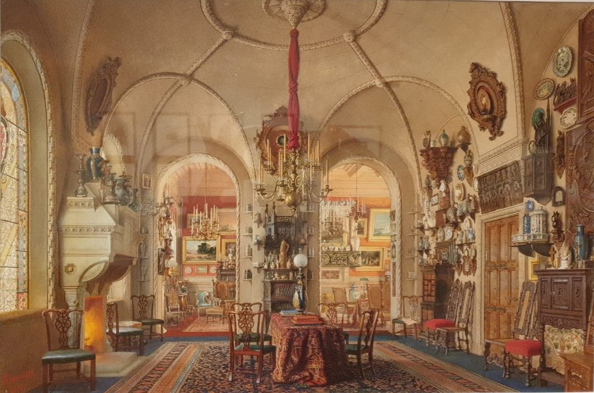 Луиджи Премацци В Аничковом дворце 1871 бумага, акварель, белила