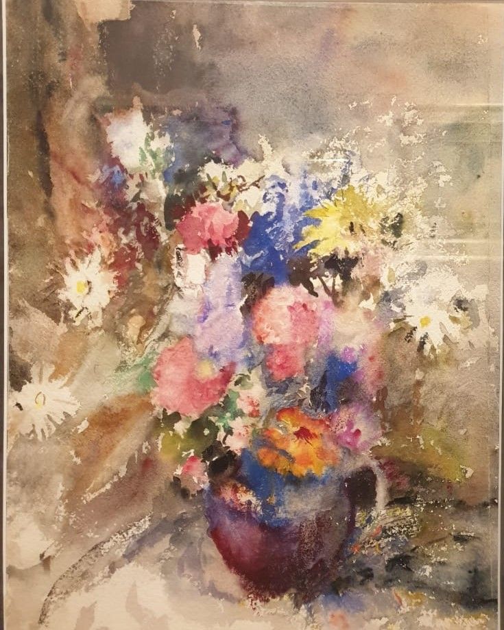 Букет 1943  бумага, акварель