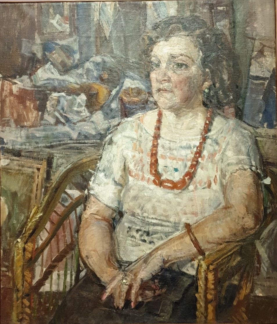 Мельников К.С. Портрет жены в бусах конец 1930-х холст, масло