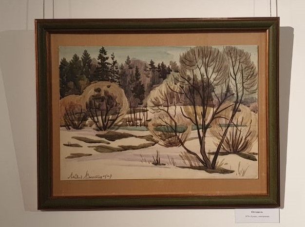 Оттепель 1979 г бумага, линогравюра