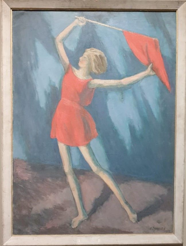 Николай Чернышев Песни революции. Школа Айседоры Дункан 1932 холст, масло