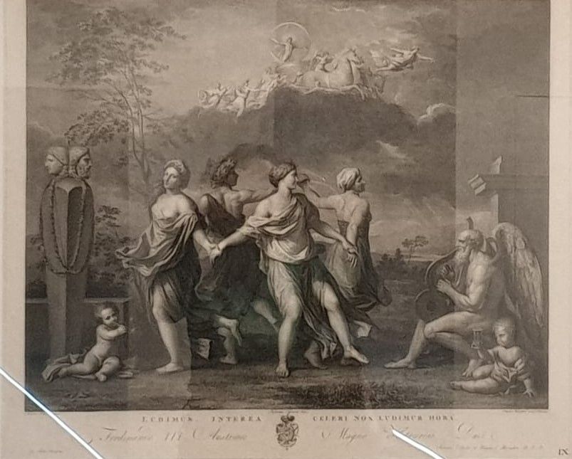 Танец под музыку времени 1787 Никола Пуссен (живописный оригинал) Стефано Тофанелли (рисунок) Морген Рафаэль (гравюра) бумага, резец