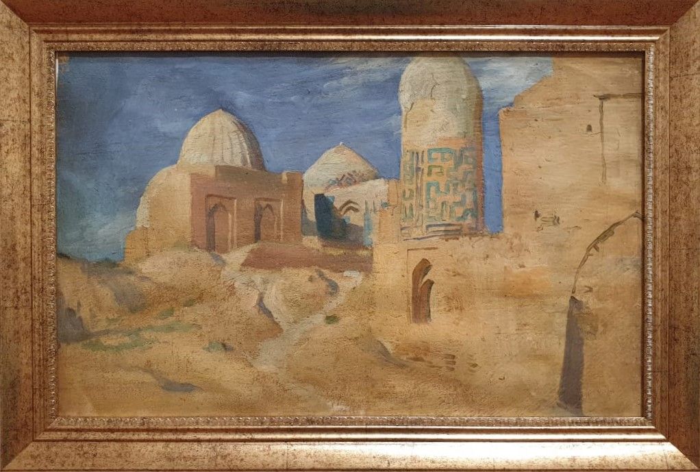 Степан Карпов Мавзолей 1925 холст, масло
